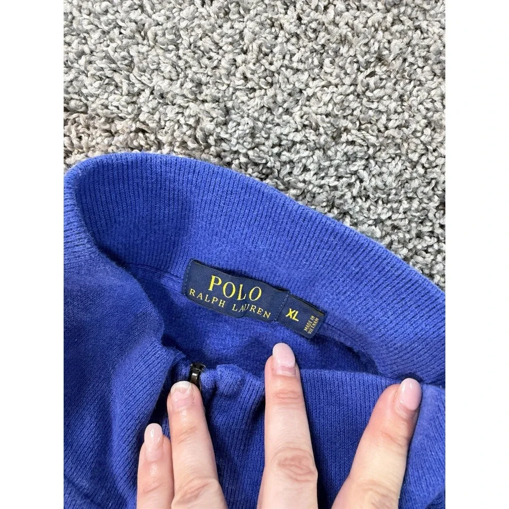 Polo Ralph Lauren 1/4 Zip Sweater Men's Size XL Blue
